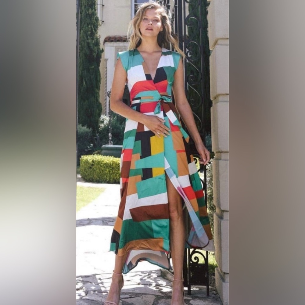 ANTHROPOLOGIE / HUTCH Alfonsine Wrap Maxi Dress - Sz S